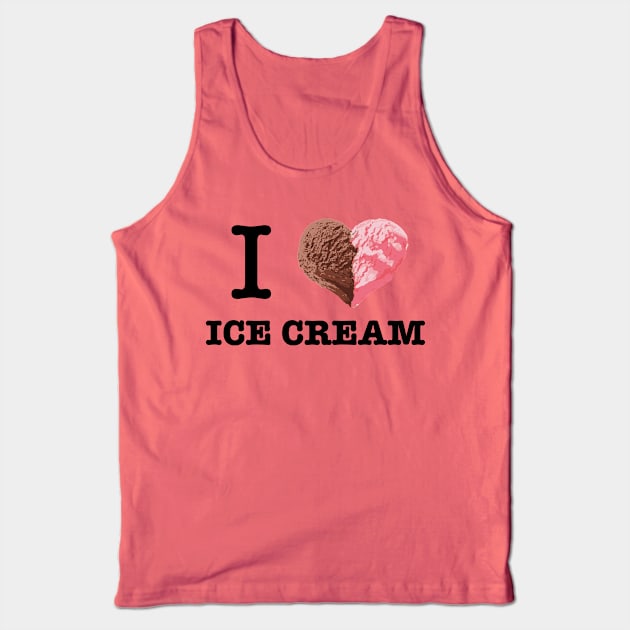 I Love Ice Cream - Icecream Tank Top by fromherotozero